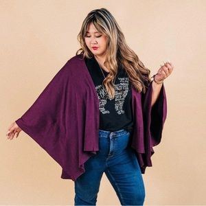 Sseko Brambleberry Multi-way Ribbed Shawl